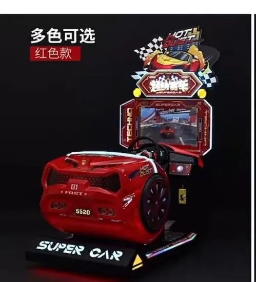 Eletrônicos de fliperama de vídeo a fichas para crianças carro de corrida máquina de jogos para crianças