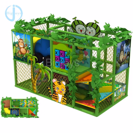 Equipamento luxuoso de playground interno para crianças e castelo impertinente (TY